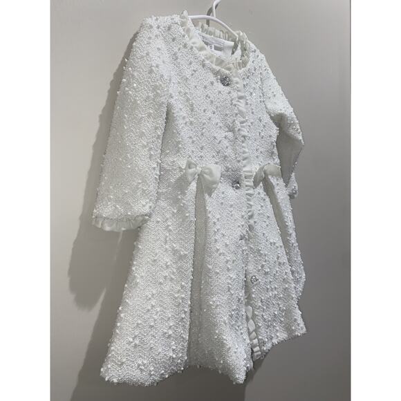 NANNETTE KIDS Girl 2T Coat Set Special Occasion Tulle Dress Fall Winter Holiday - Picture 1 of 12